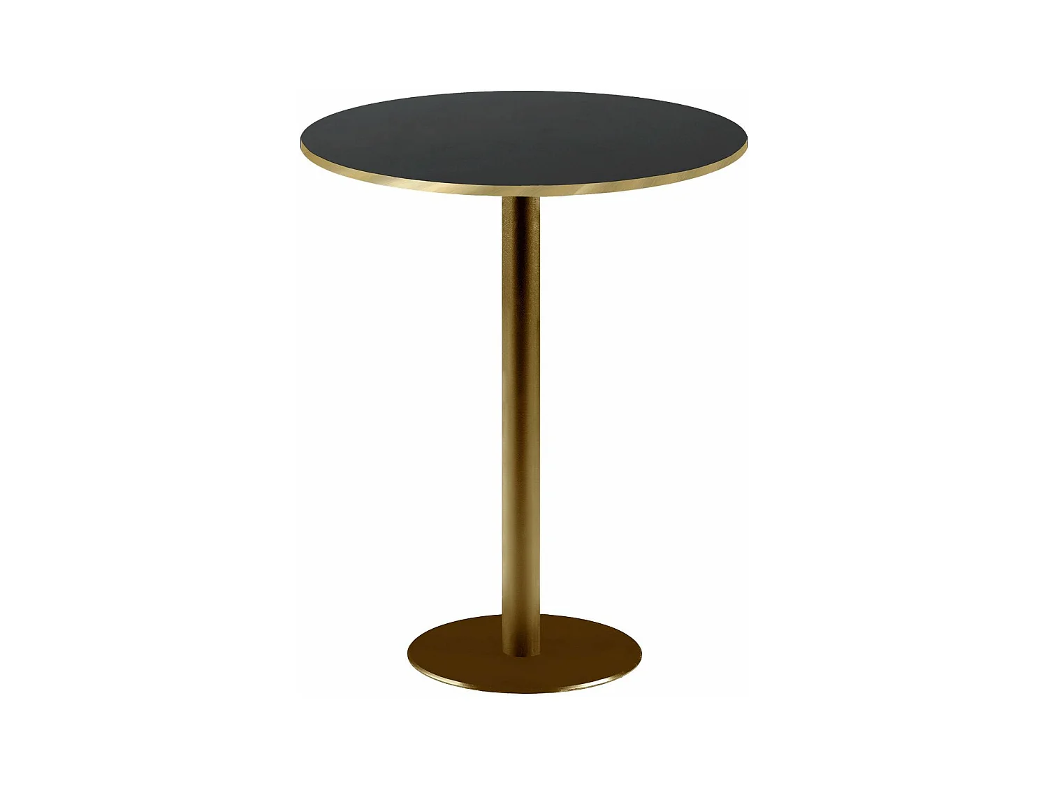 Mange-debout rond Ø 60 cm Rome bistrot noire
