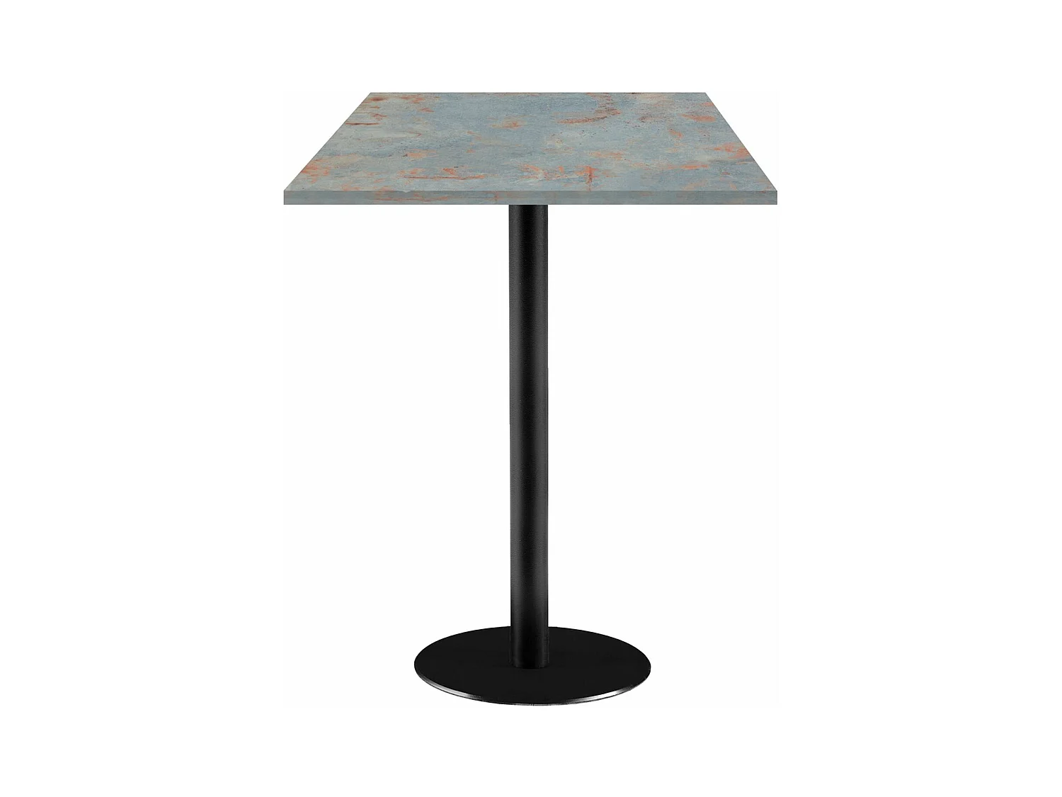 Mange-debout 60 x 60 cm - modèle Rome gris rouille