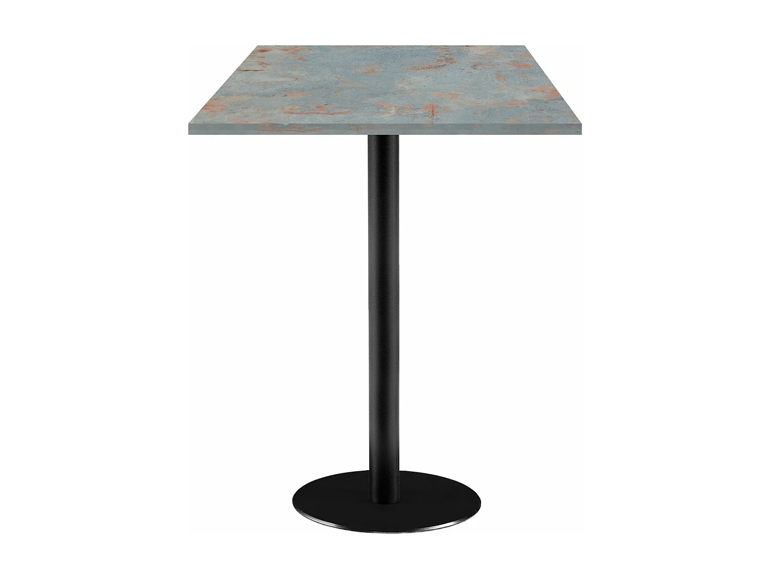 Mesa de pie 60 x 60 cm - modelo Roma gris óxido