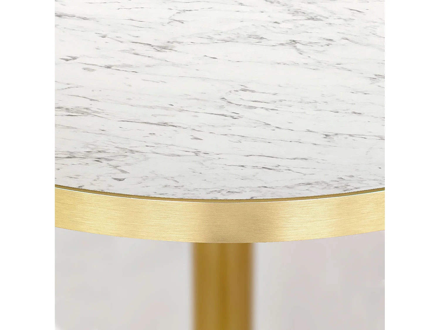 Mange-debout rond Ø 60 cm Rome bistrot marbre veiné