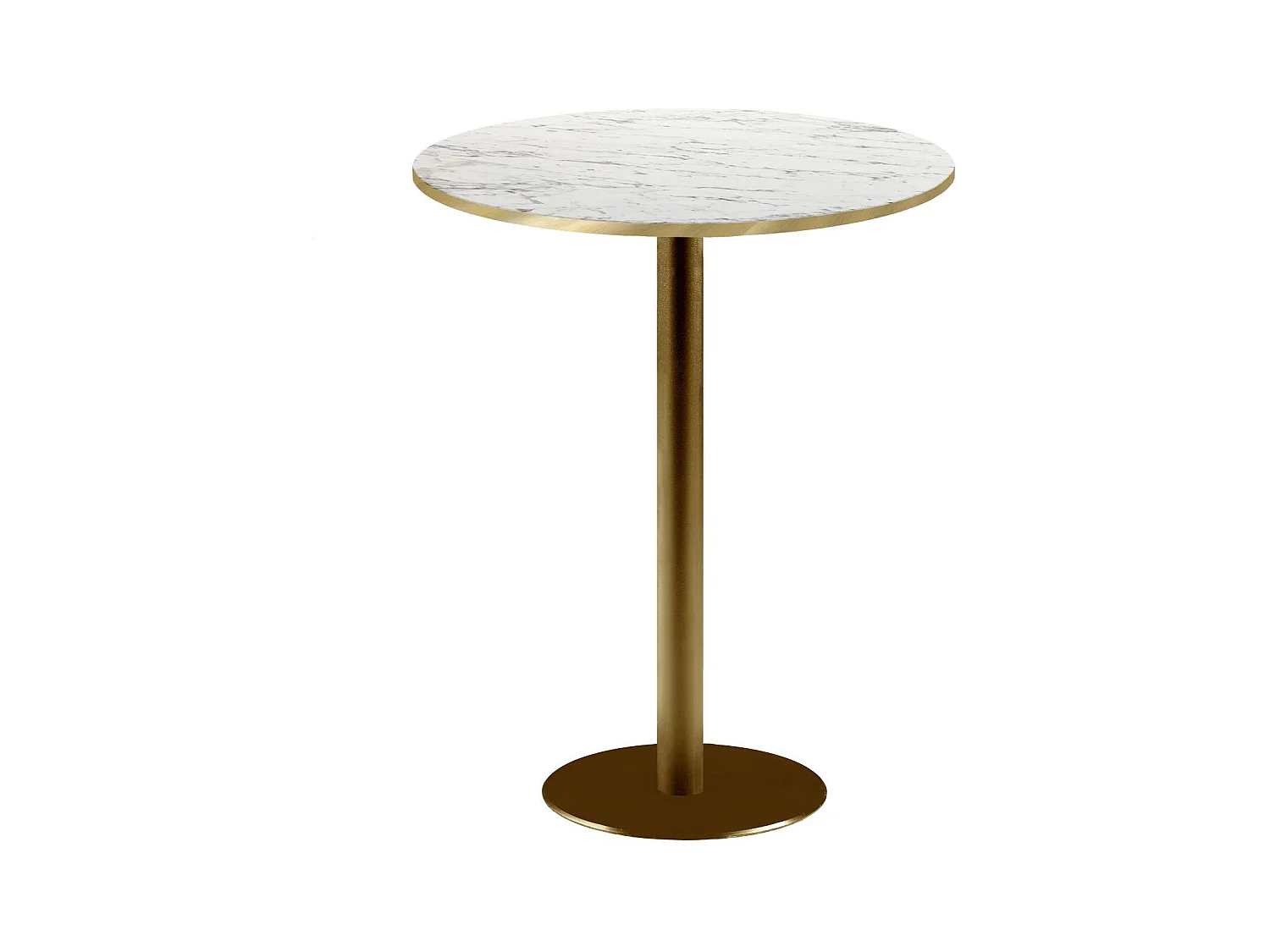 Barra alta redonda Ø 60 cm Rome bistro mármol veteado