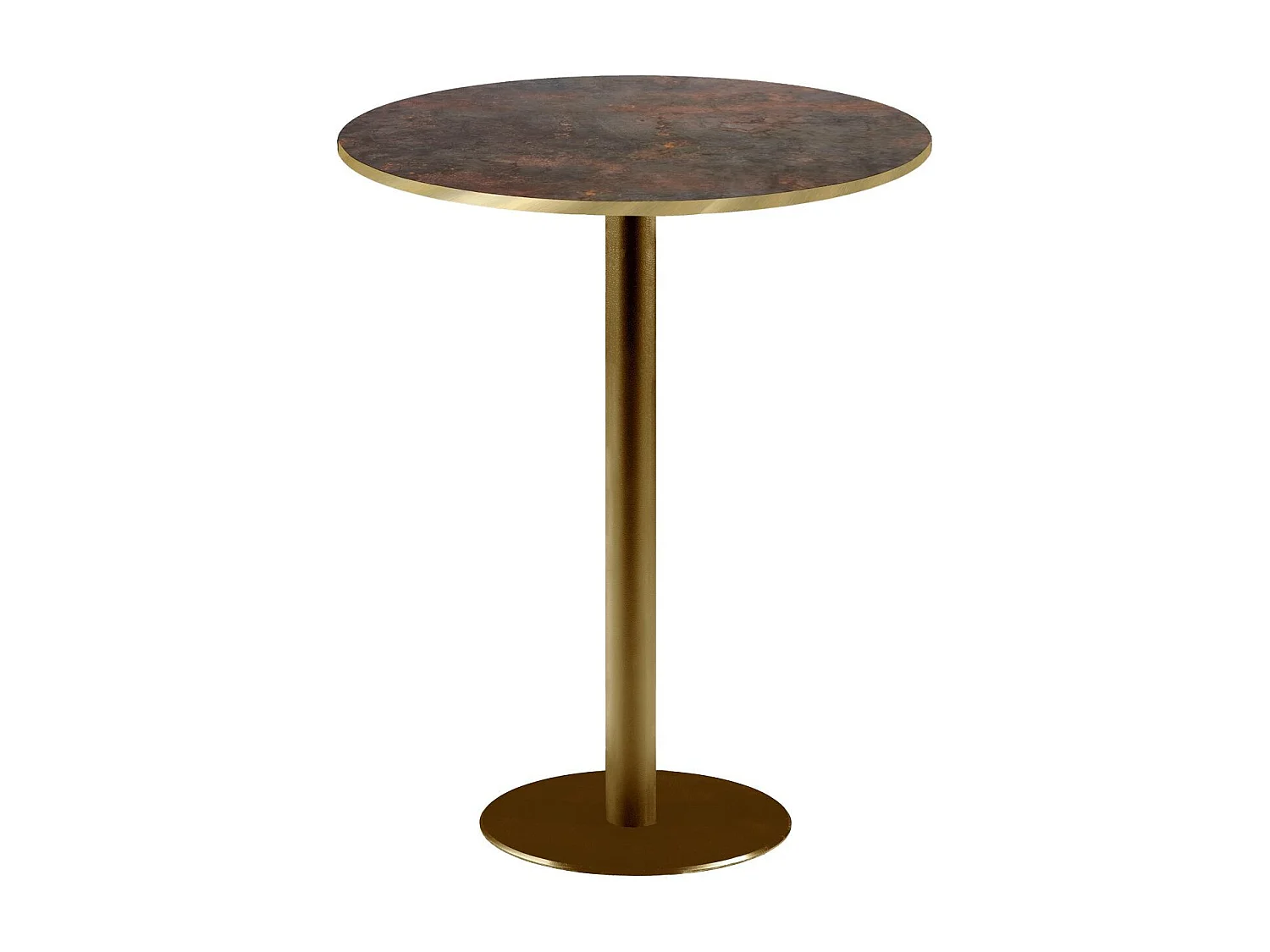 Barra alta redonda Ø 60 cm Rome bistro óxido