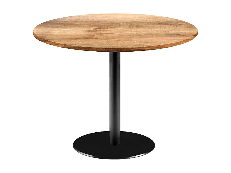 Table ronde Ø 120 cm - modèle Rome bois tanin clair