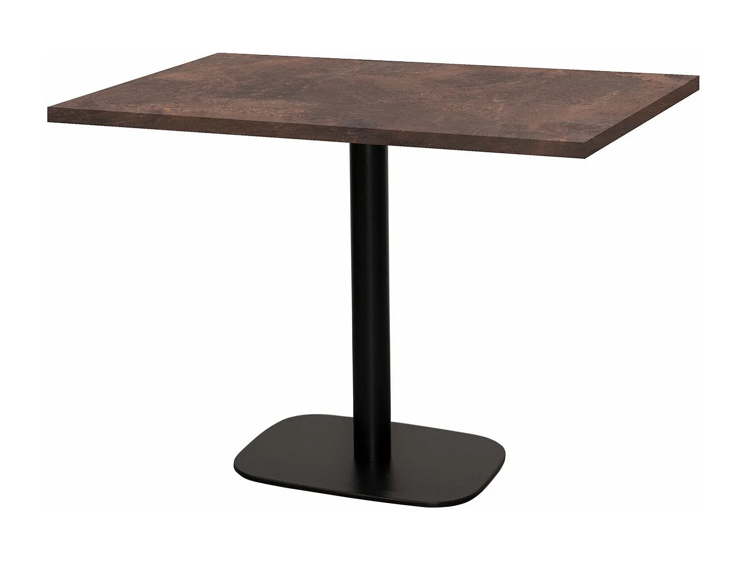 Table 120 x 70 cm - Round rouille roc