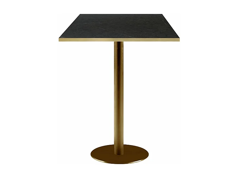 Mesa de bar 60 x 60 cm Rome bistro piedra negra