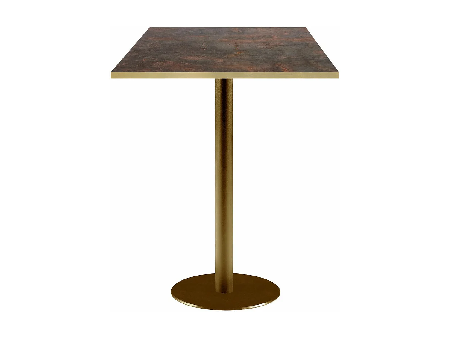 Mesa alta 60 x 60 cm Rome bistro óxido