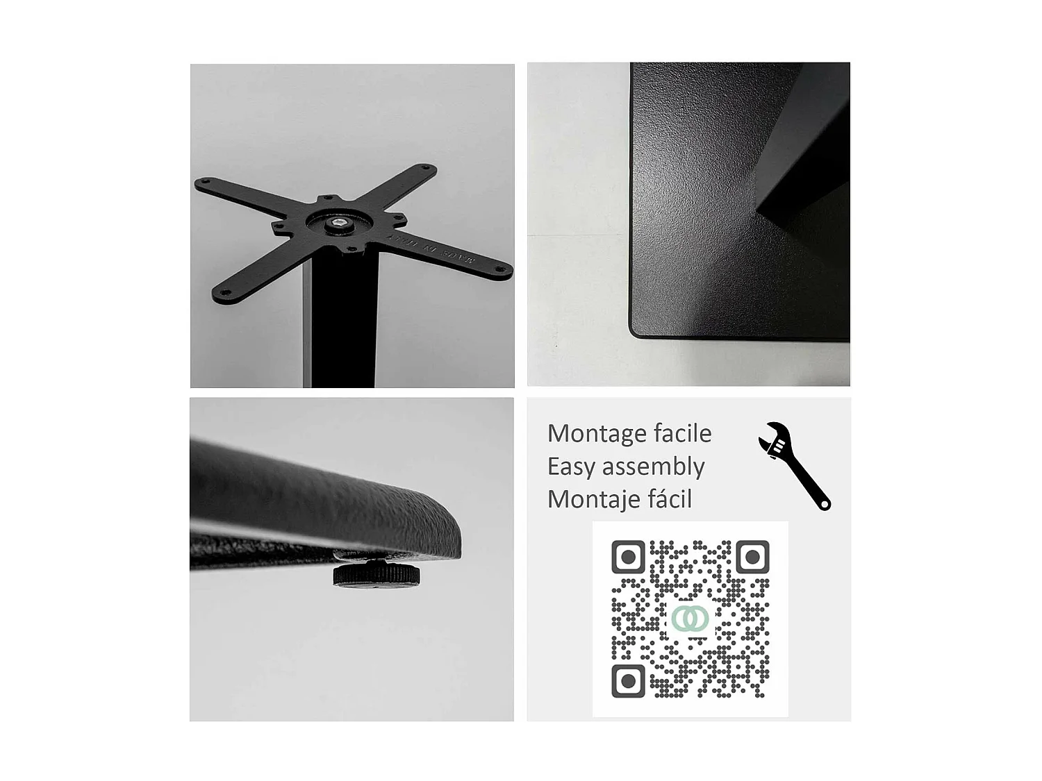 Mange-debout 70 x 70 cm - modèle Milan chêne armor