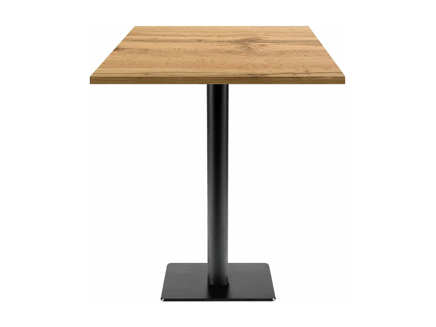 Mesa alta 70 x 70 cm - modelo armadura roble Milan