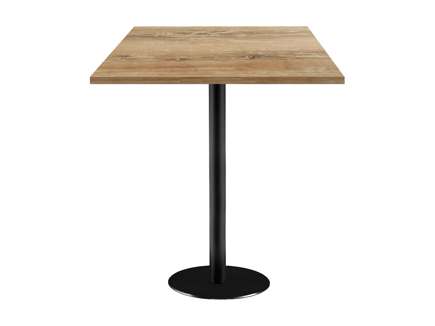 Mesa alta 70 x 70 cm - modelo Roma roble esloveno