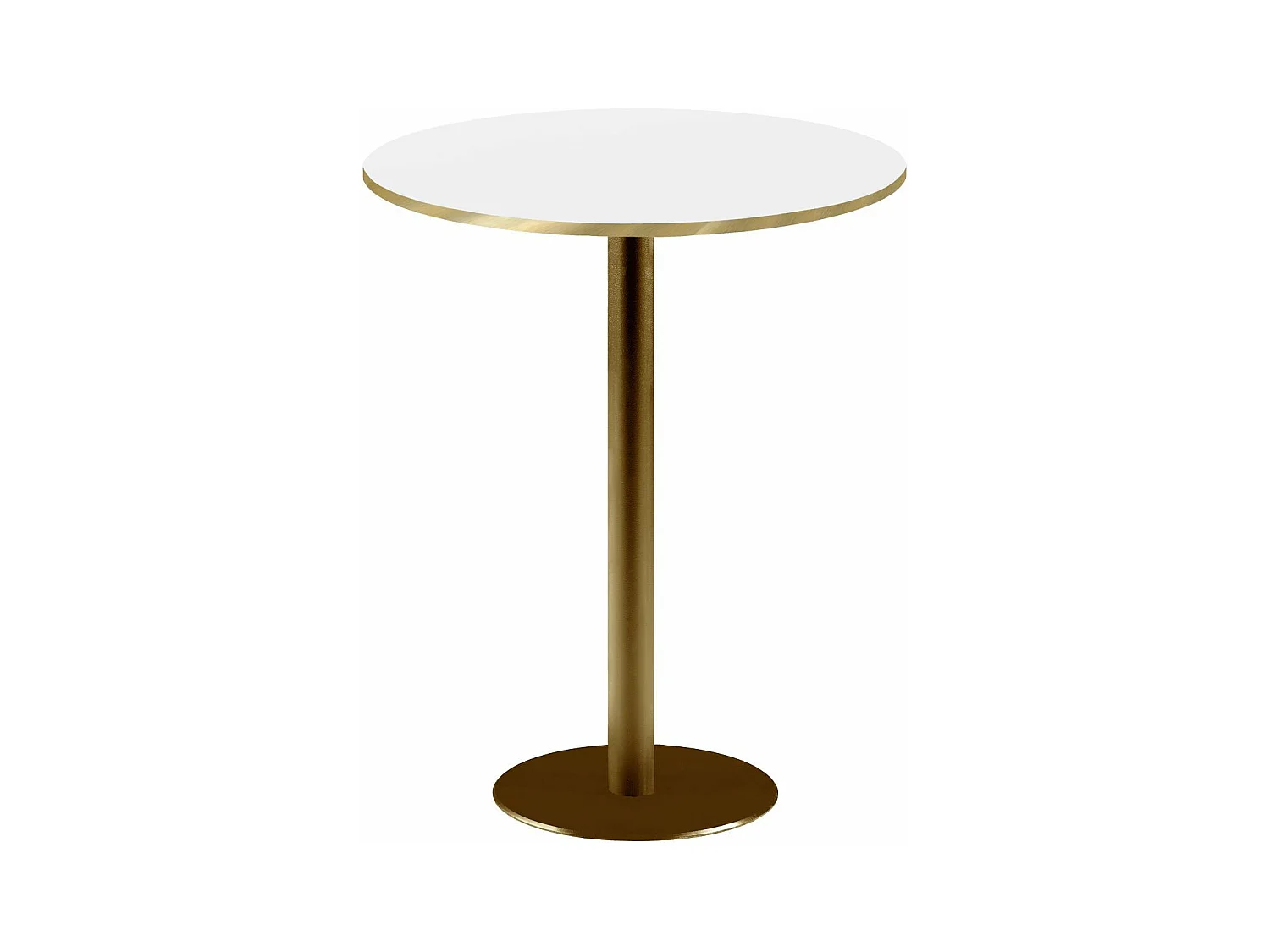 Barra alta redonda Ø 60 cm Roma bistro blanco