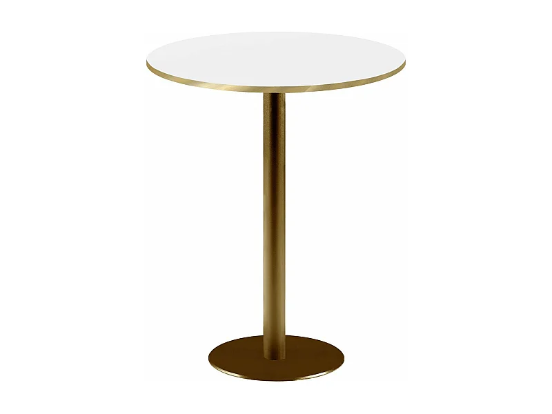Mange-debout rond Ø 60 cm Rome bistrot blanche