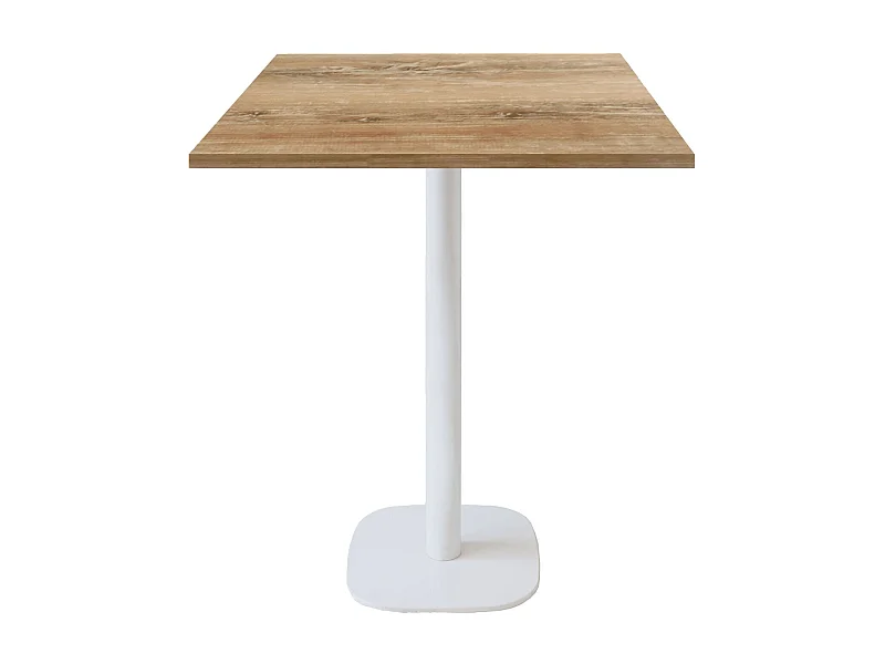 Mesa de bar 70 x 70 cm - Modelo banco redondo de roble esloveno