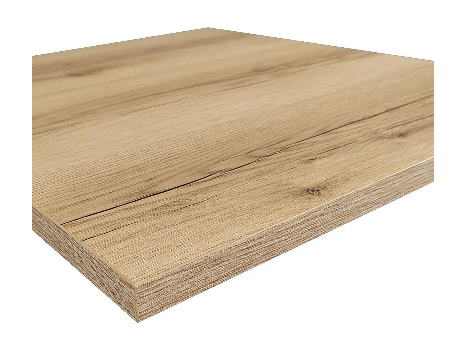 Mesa alta 70 x 70 cm - Modelo redonda roble delano