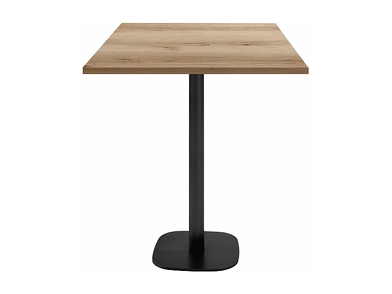 Mesa alta 70 x 70 cm - Modelo redonda roble delano