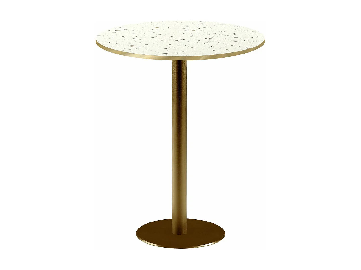 Barra alta redonda Ø 60 cm Roma bistro terrazo