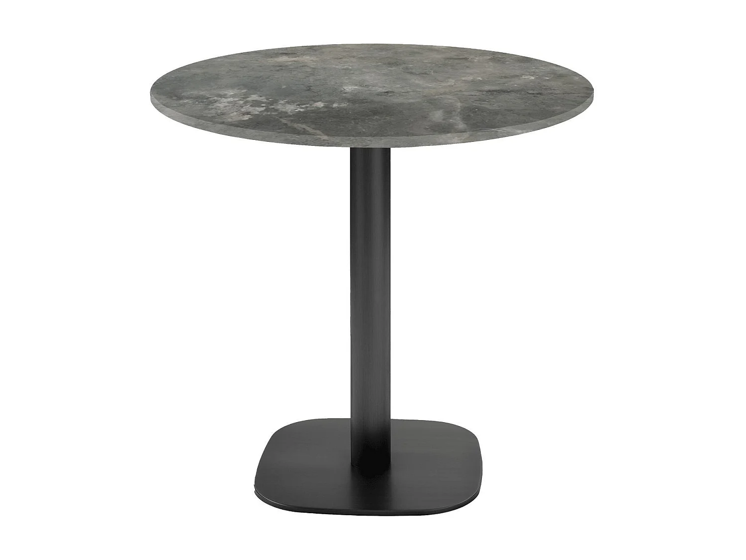 Table ronde Ø 70 cm - modèle Round pierre métallisée