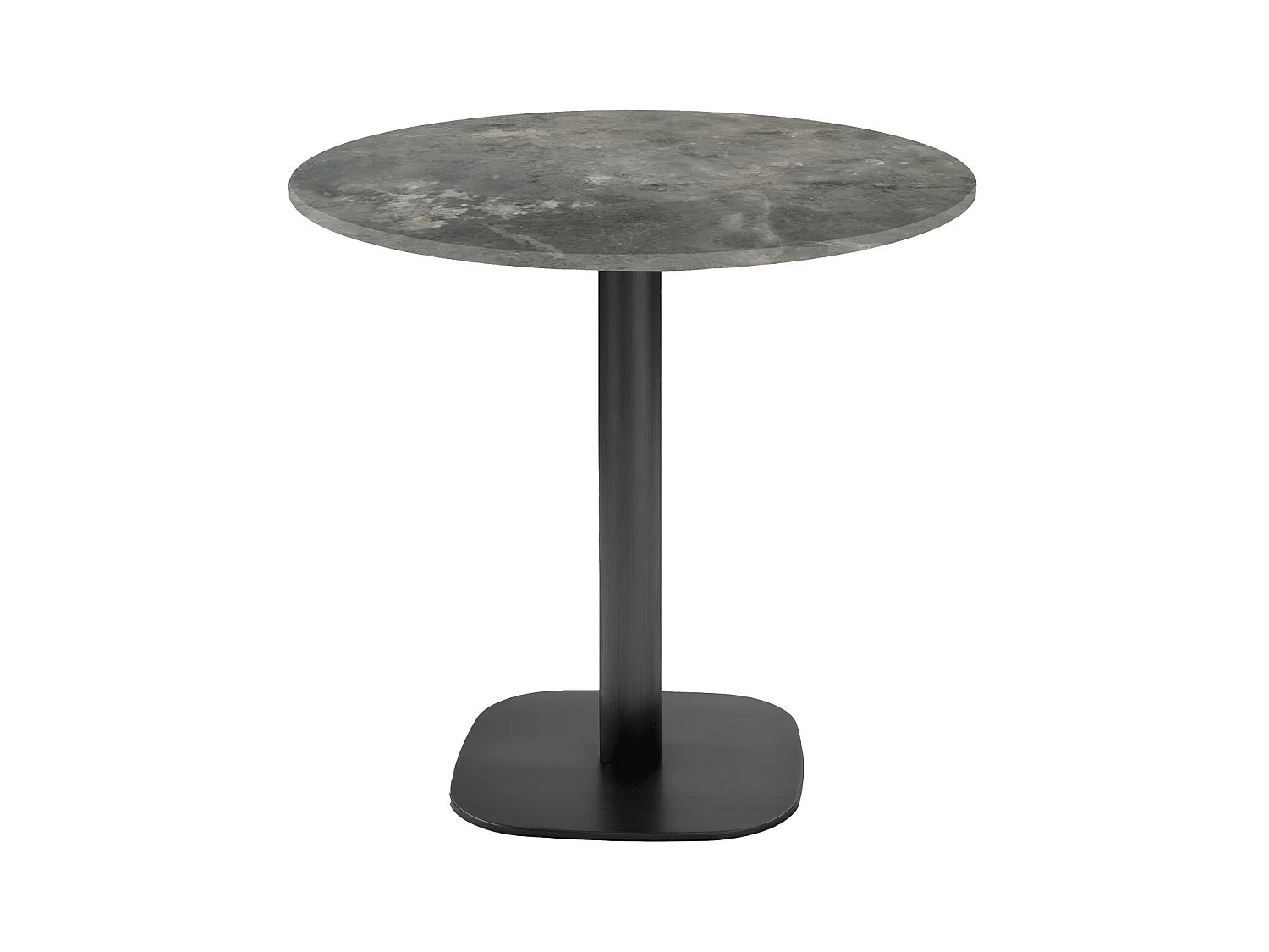 Table ronde Ø 70 cm - modèle Round pierre métallisée