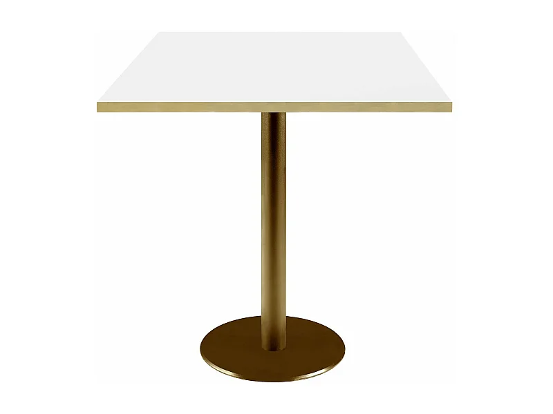 Table 70 x 70 cm Rome bistrot blanche