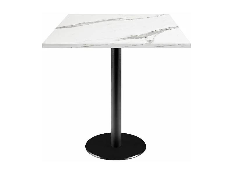 Table 70 x 70 cm - modèle Rome marbre blanc