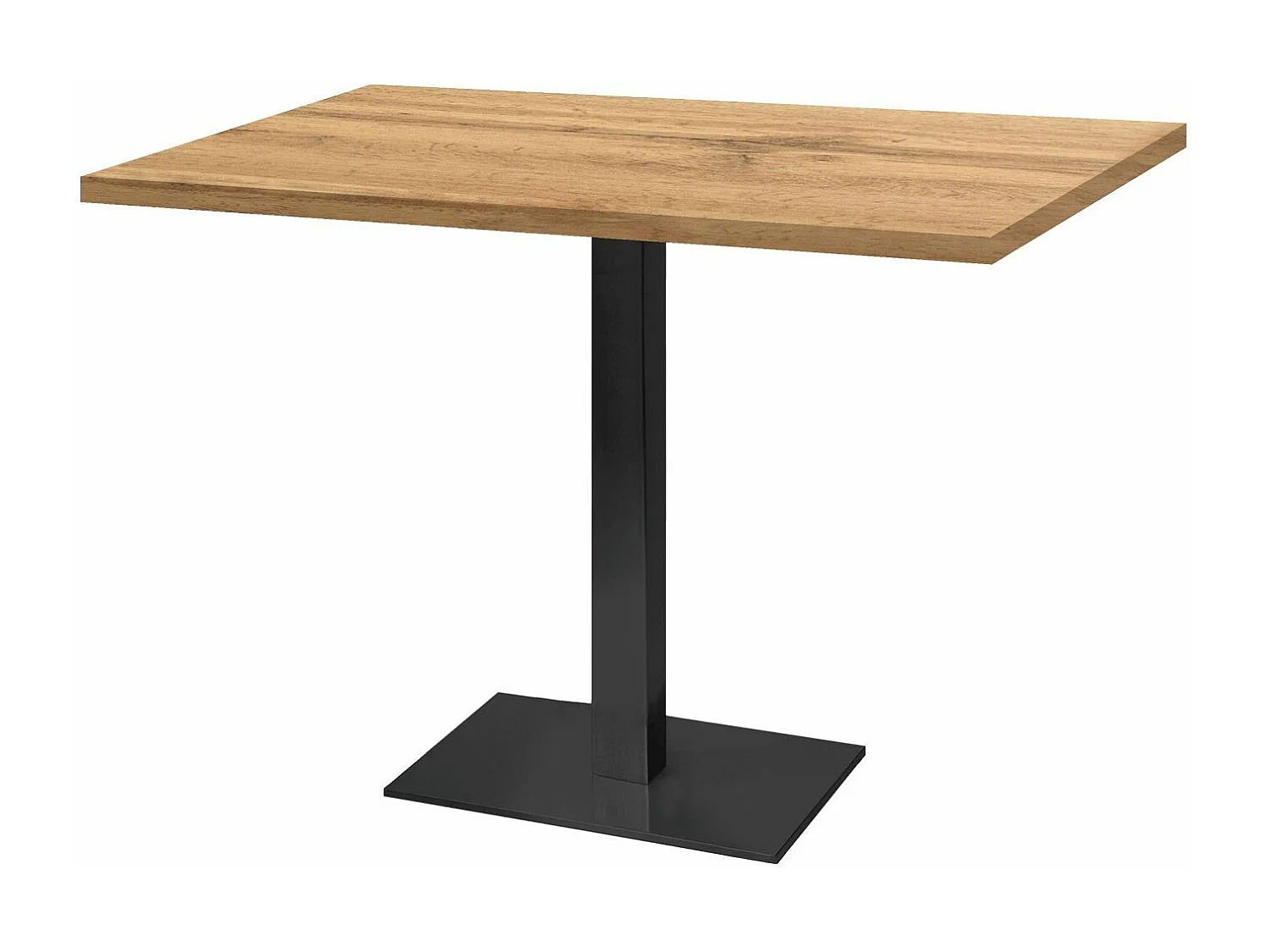 Table 120 x 70 cm - Round blanc chêne armor