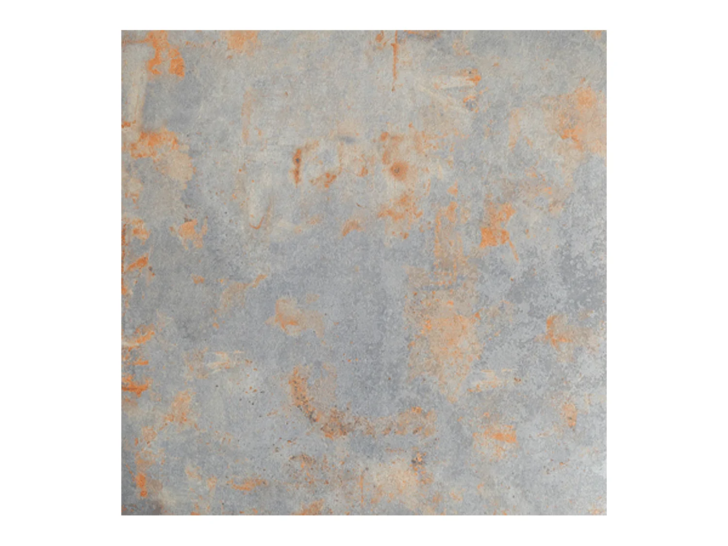 Table ronde Ø 110 cm - modèle Bazila gris rouille