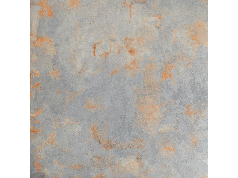 Table ronde Ø 110 cm - modèle Bazila gris rouille