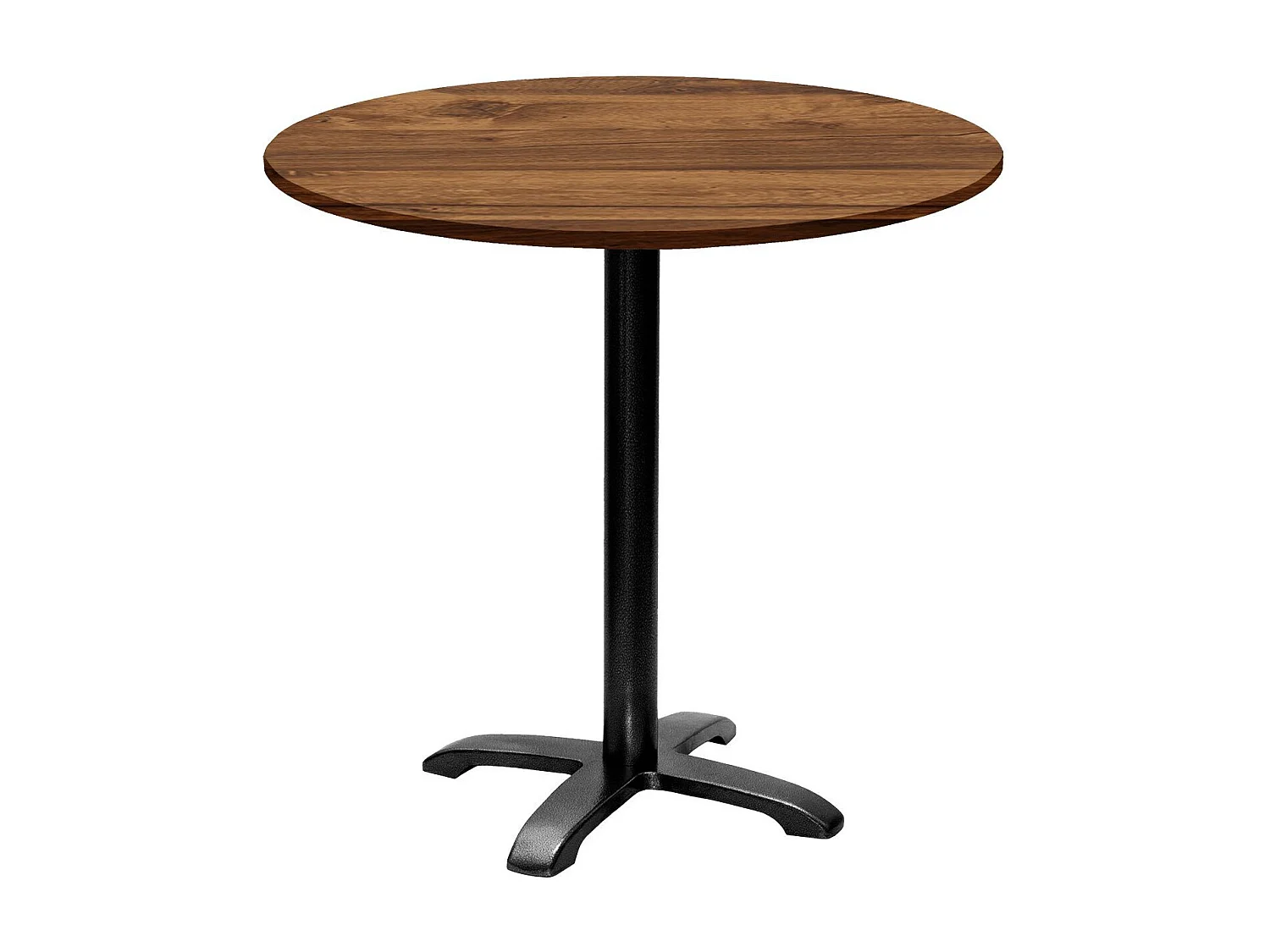 Table ronde Ø 80 cm - modèle Bazila chêne hunton