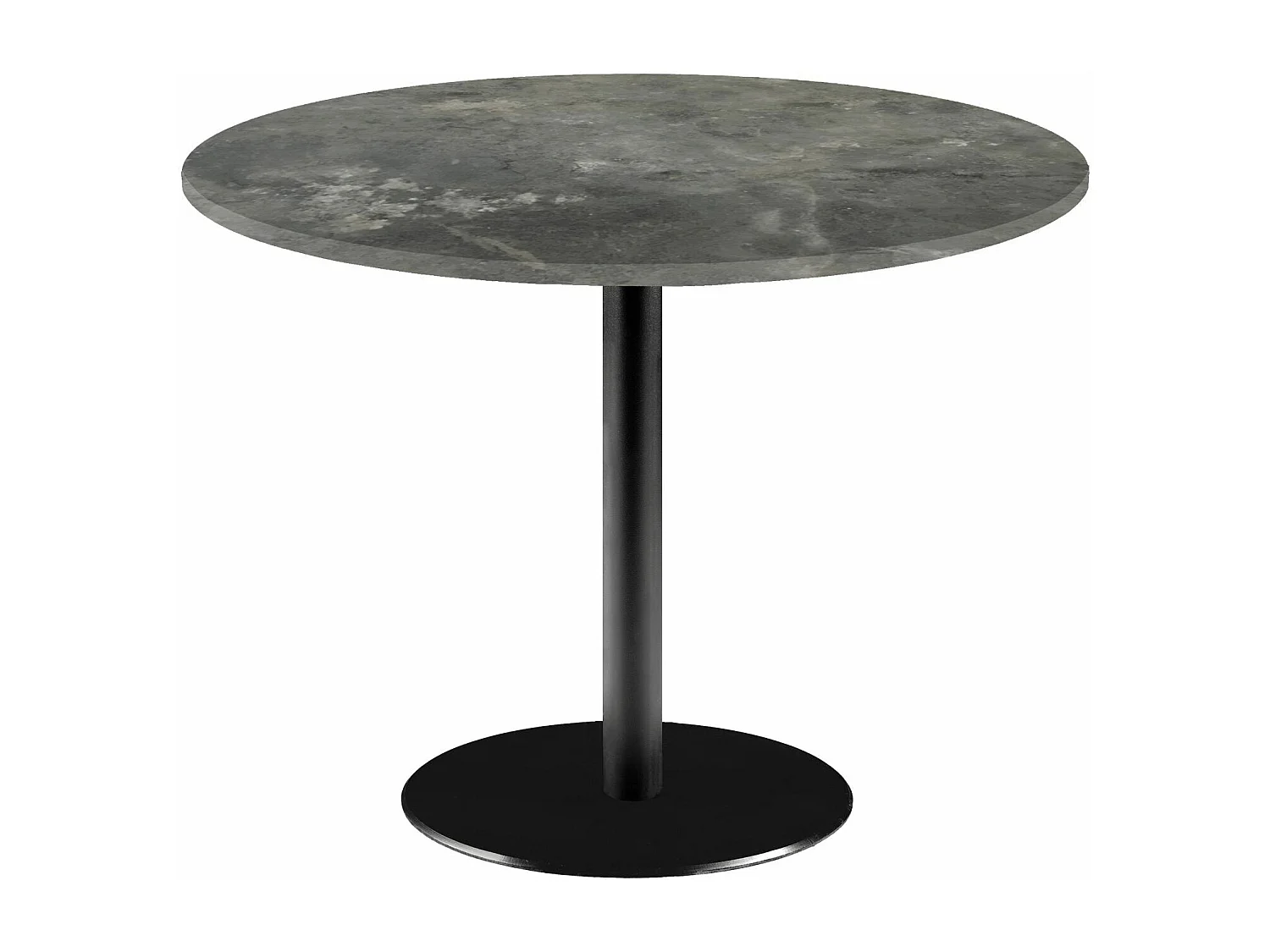 Table ronde Ø 120 cm - modèle Rome pierre métallisée