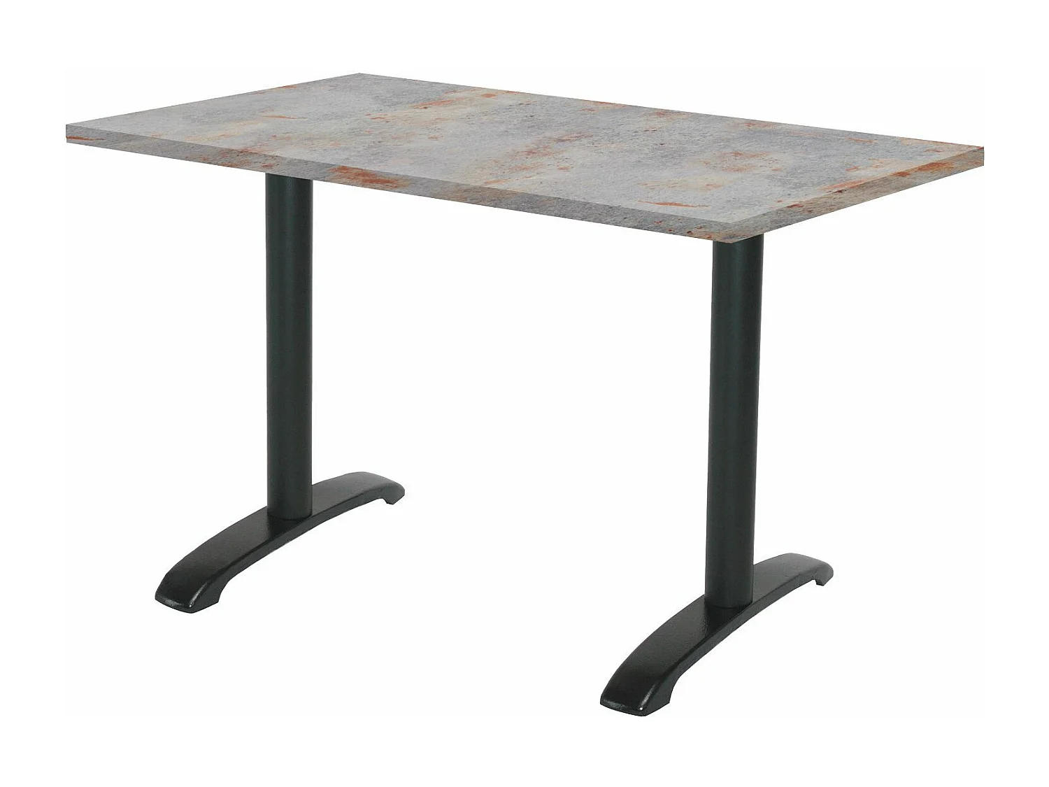 Table 160 x 80 cm - Bazila gris rouille