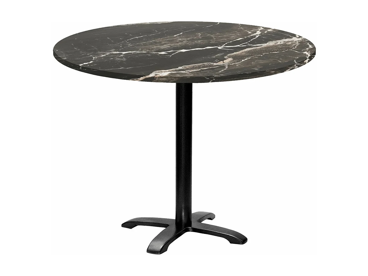 Table ronde Ø 110 cm - modèle Bazila marbre royal