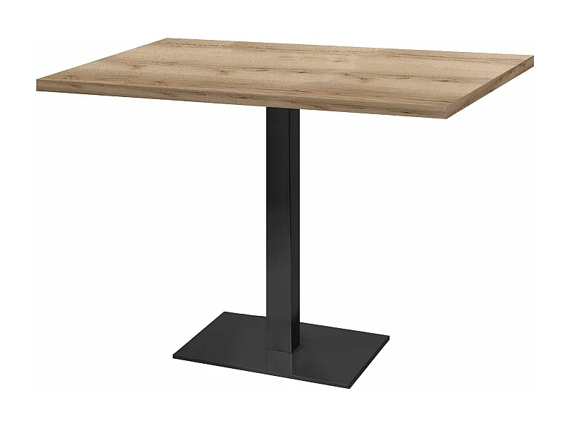 Table 120 x 70 cm - Round pied blanc chêne delano