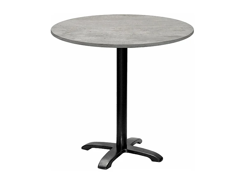 Table ronde Ø 80 cm - modèle Bazila béton naturel