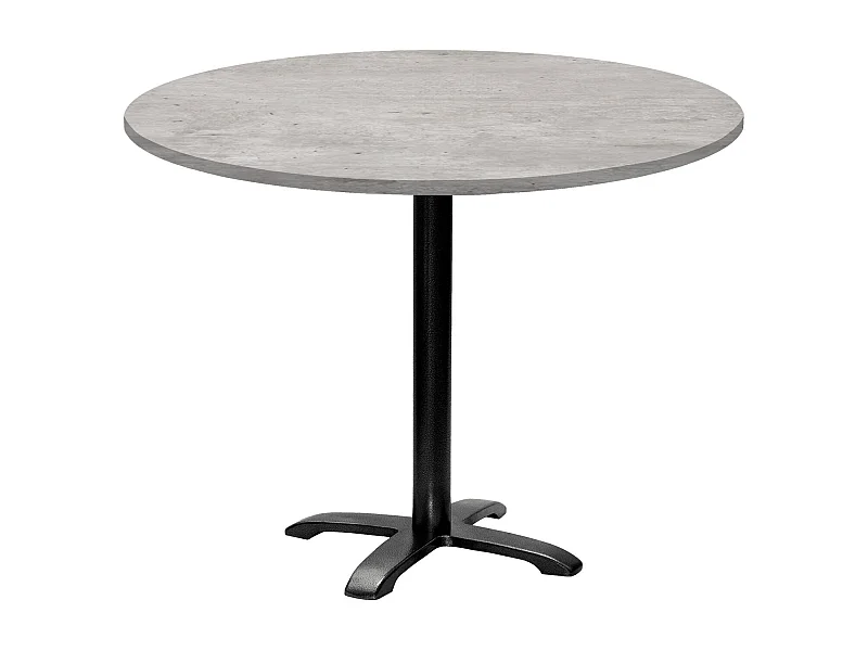 Table ronde Ø 110 cm - modèle Bazila béton naturel