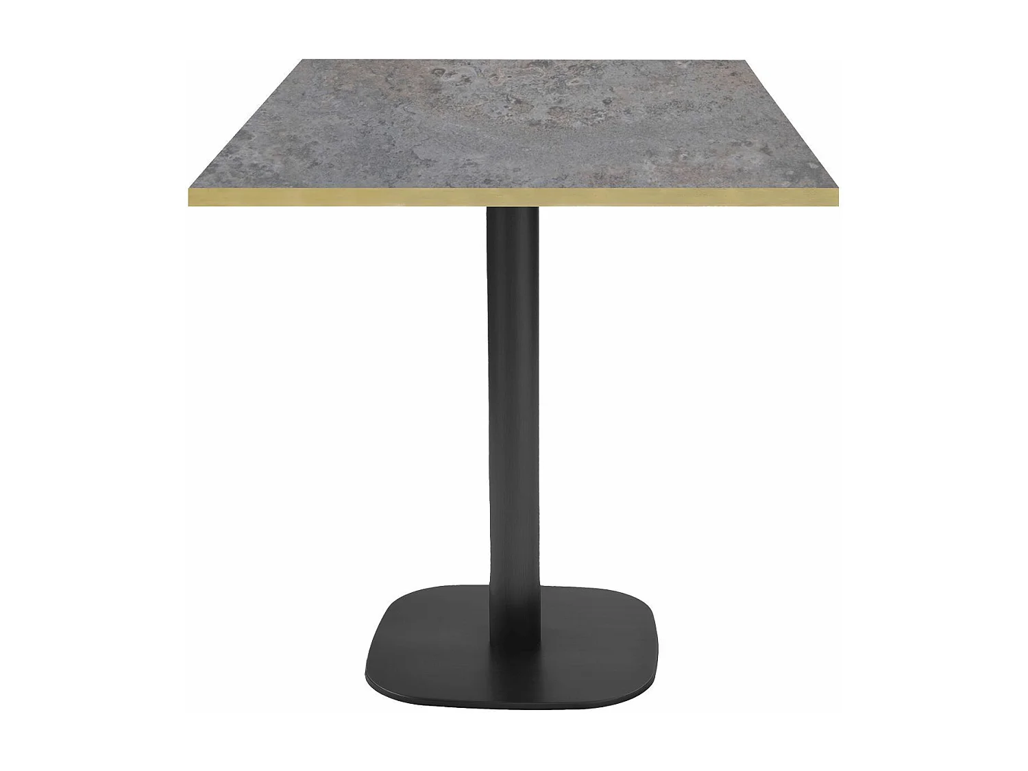 Table 70 x 70 cm - modèle Round cladeira chants laiton