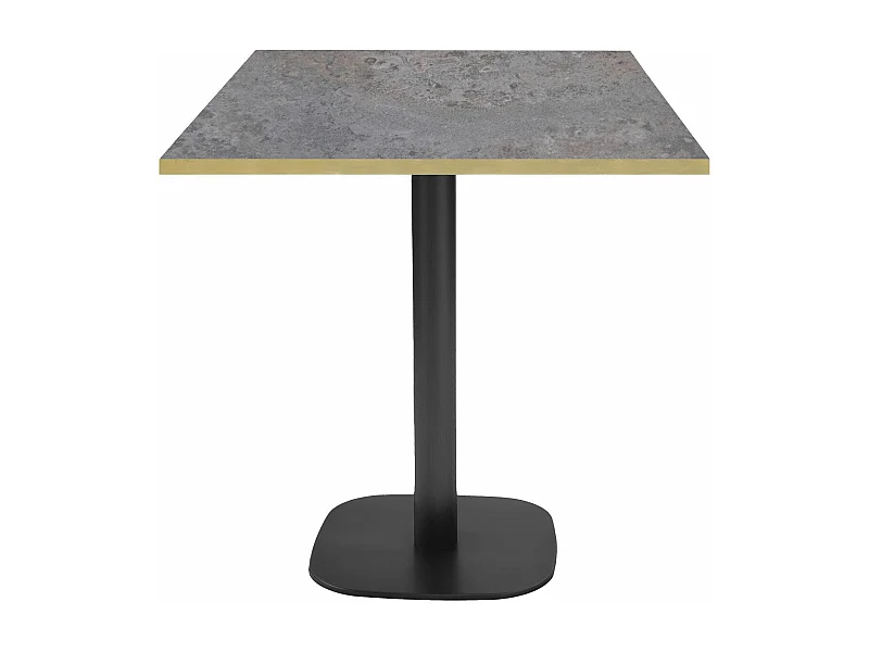 Table 70 x 70 cm - modèle Round cladeira chants laiton