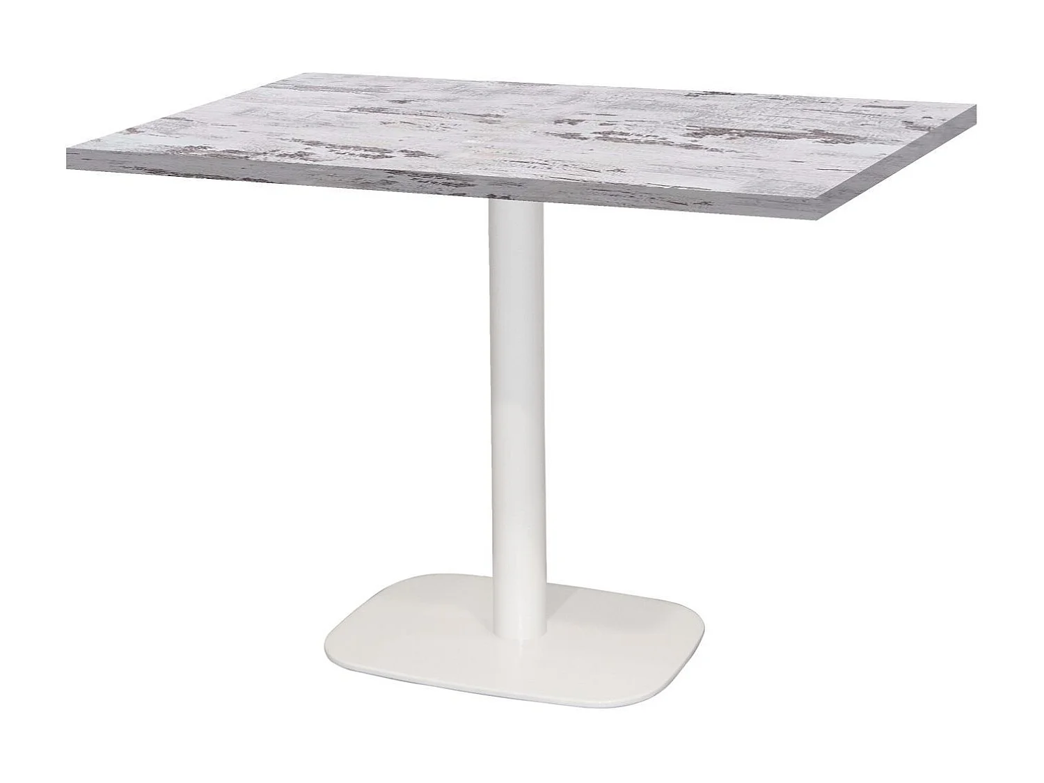 Table 120 x 70 cm - Round pied blanc chêne Islande