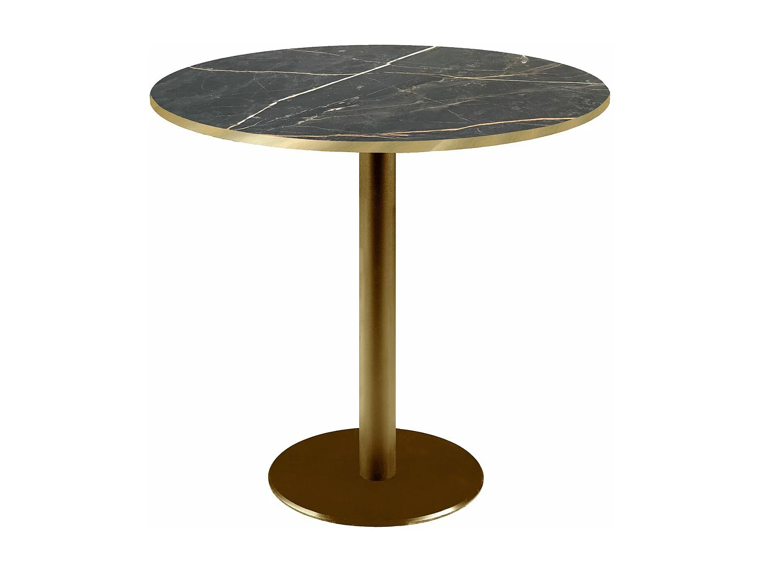 Table ronde Ø 70 cm Rome bistrot marbre feu