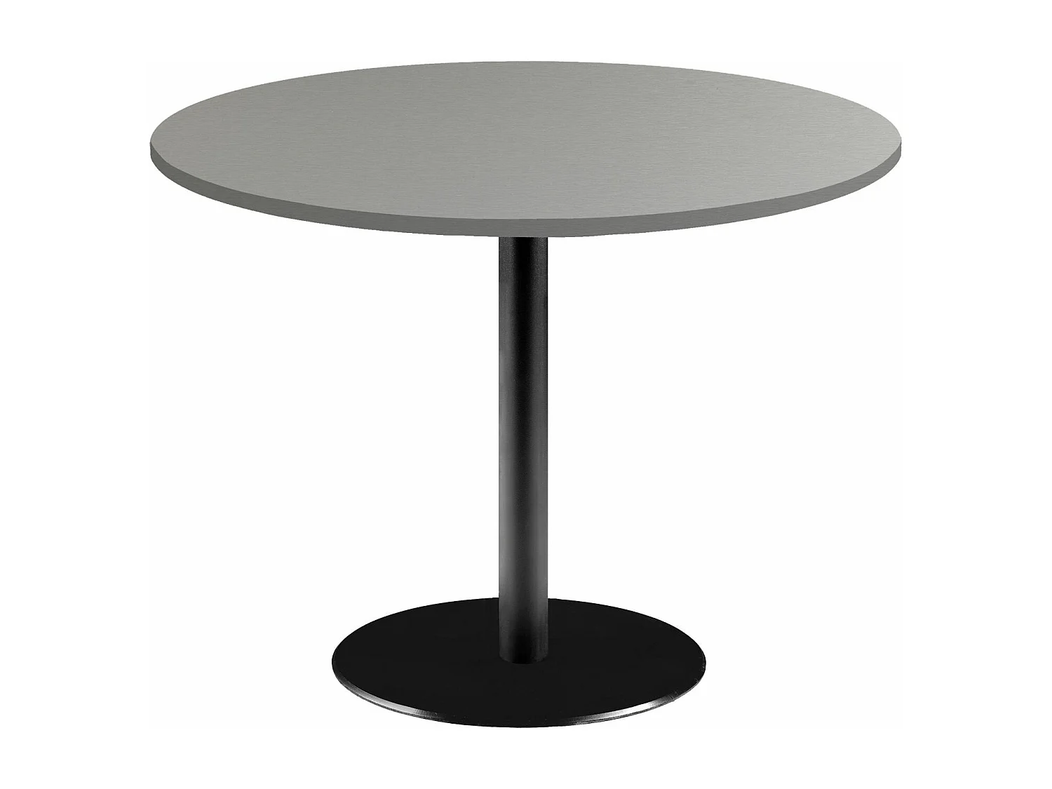 Table ronde Ø 120 cm - modèle Rome gris metallisé