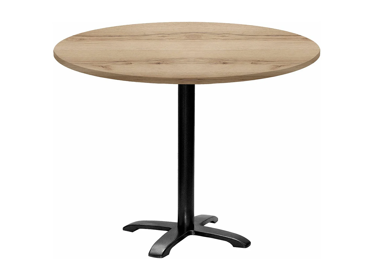 Table ronde Ø 110 cm - modèle Bazila chêne delano
