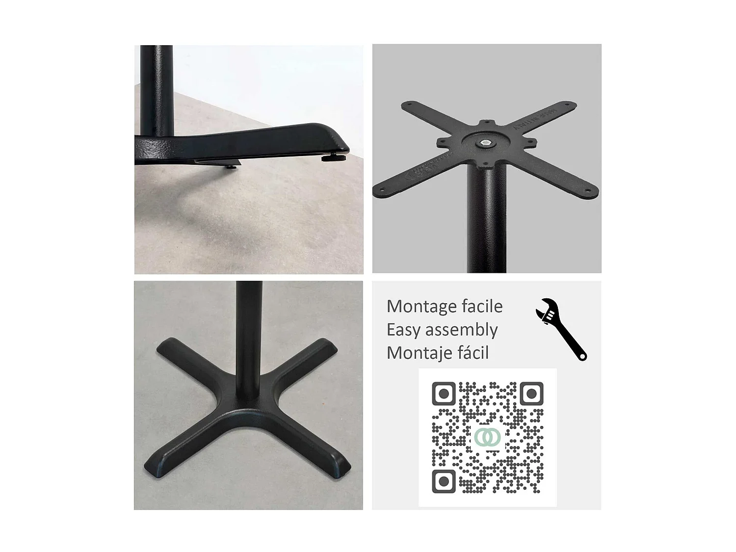 Table 70 x 70 cm - modèle Dina terrazzo cepp