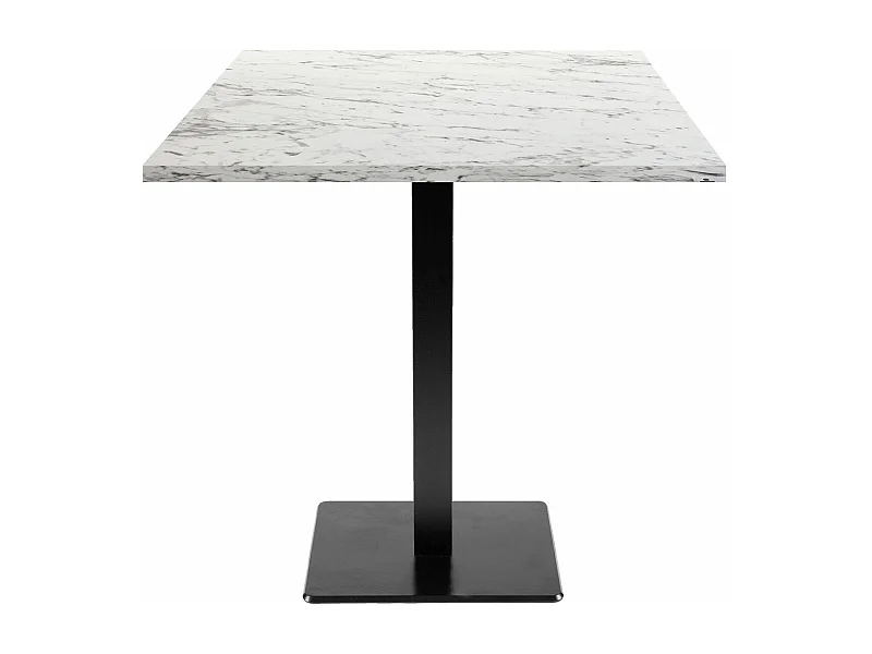 Table 70 x 70 cm - modèle Milan marbre calacatta