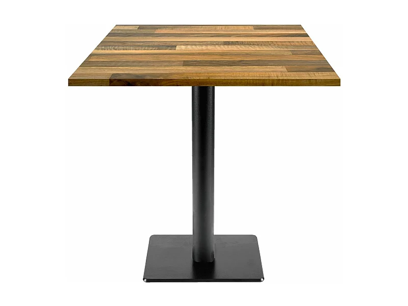 Table 70 x 70 cm - modèle Milan T noyer lamellé