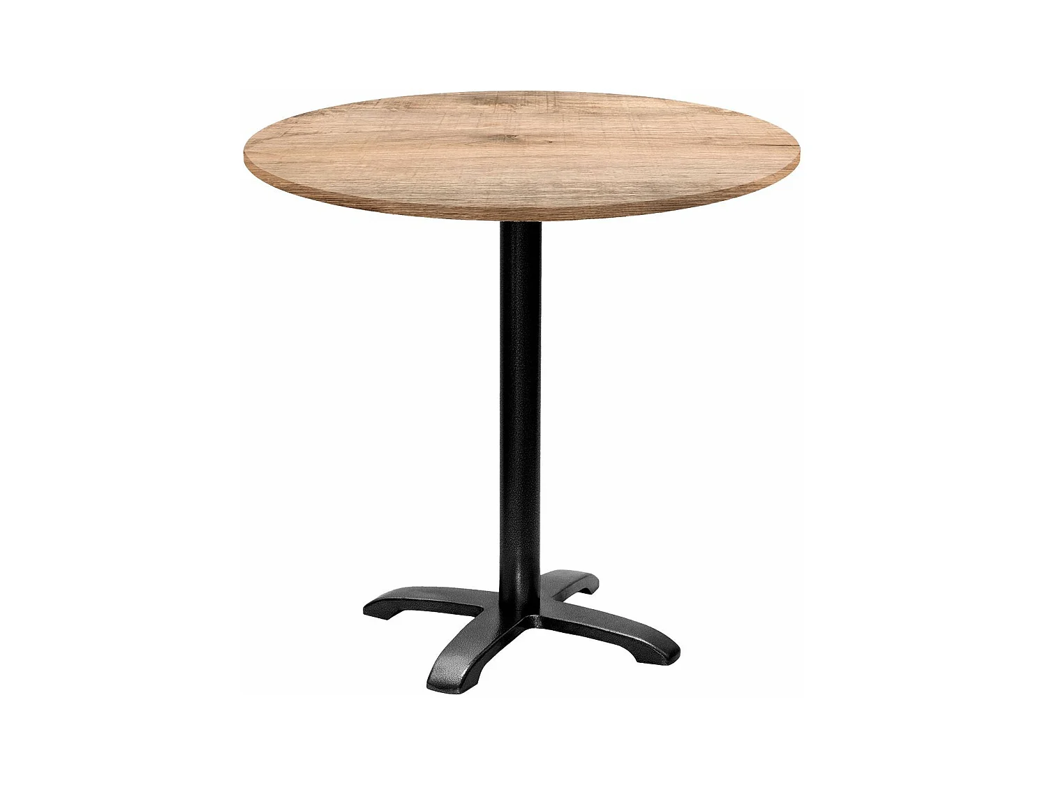 Table ronde Ø 80 cm - modèle Bazila tanin naturel