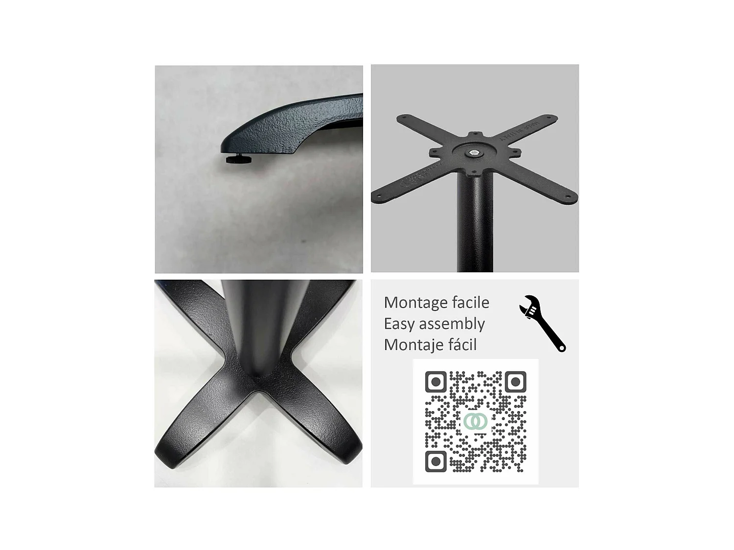 Table ronde Ø 80 cm - modèle Bazila tanin naturel
