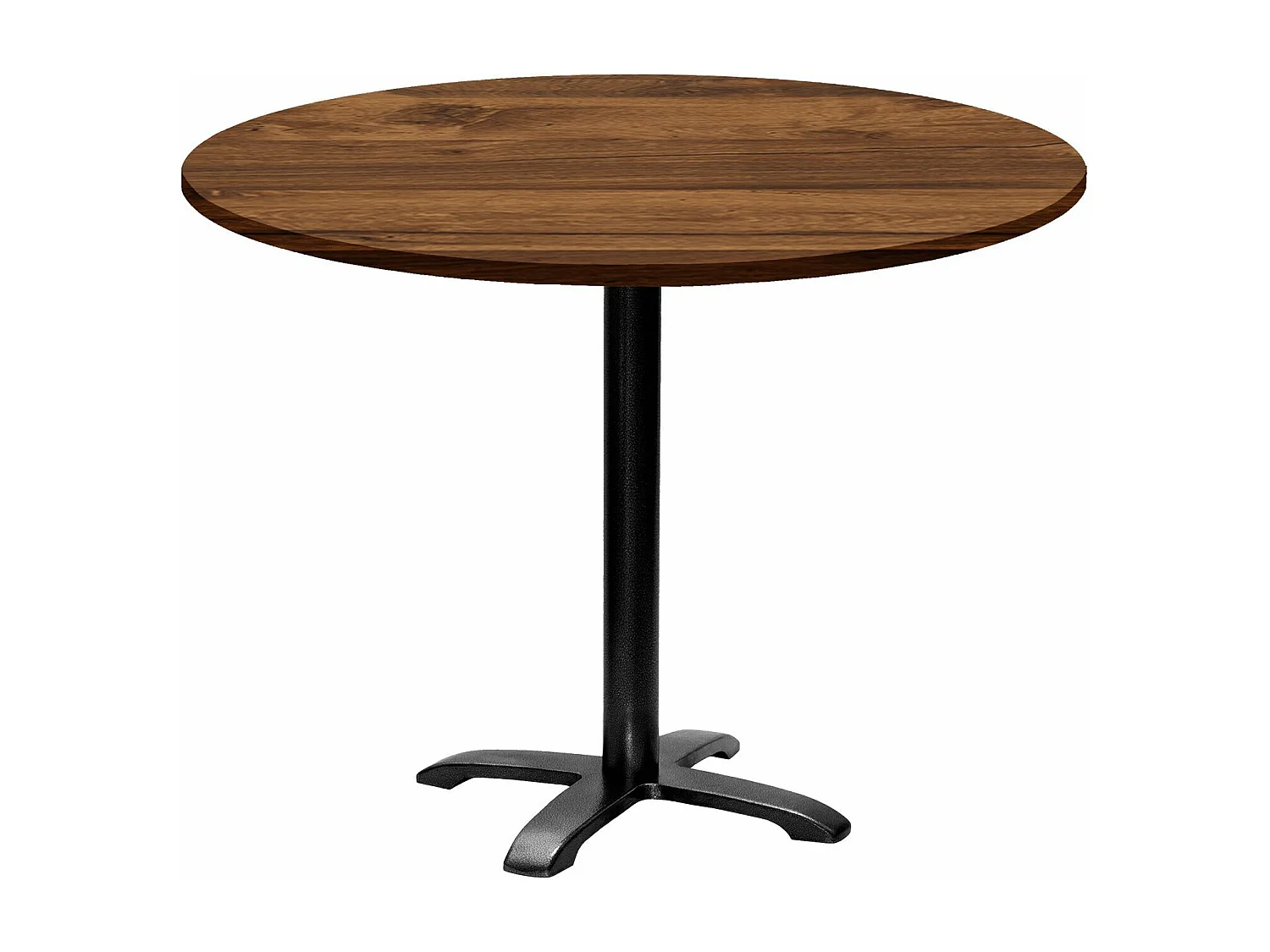 Table ronde Ø 110 cm - modèle Bazila chêne hunton