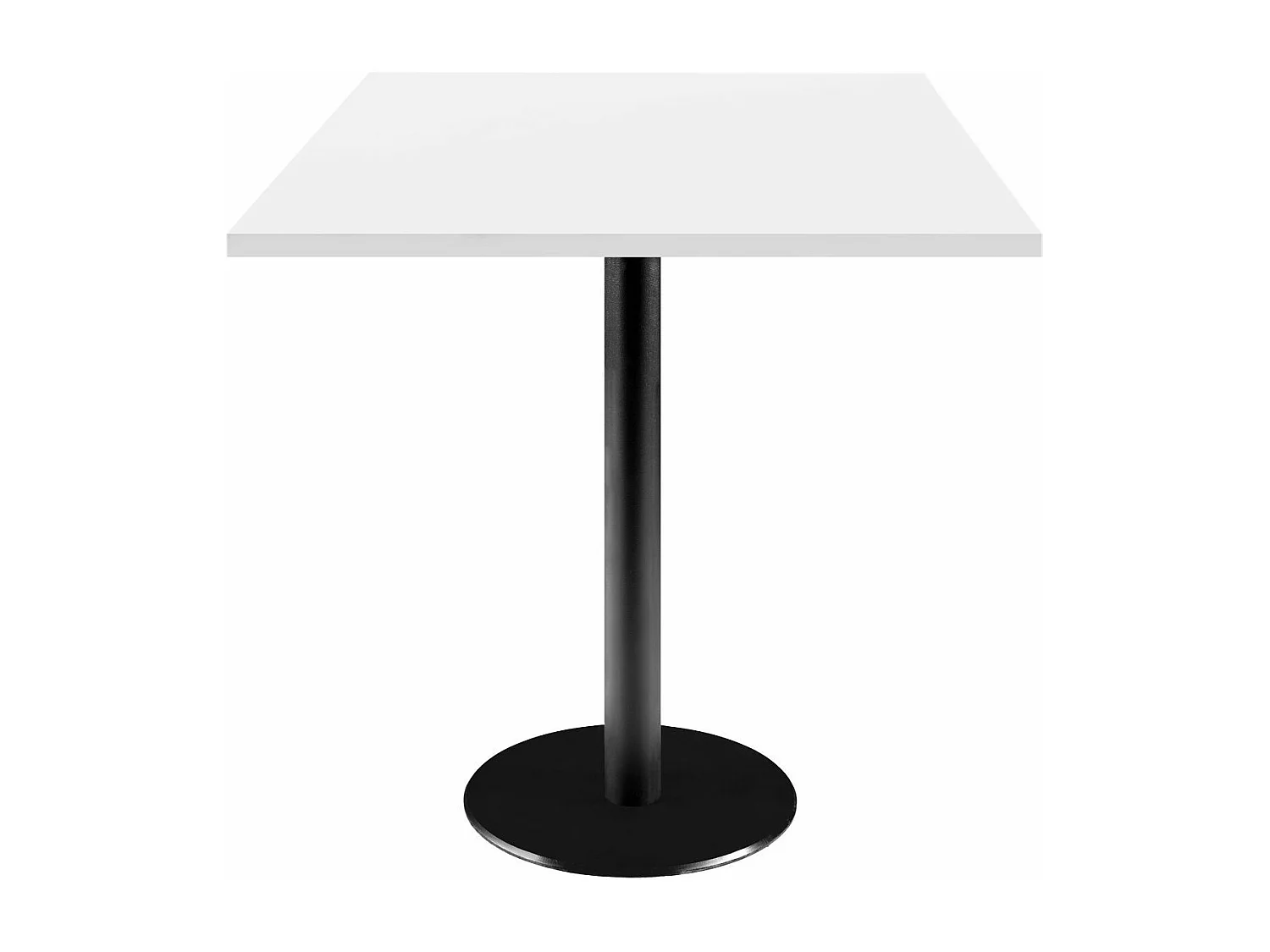 Table 70 x 70 cm - modèle Rome blanc uni