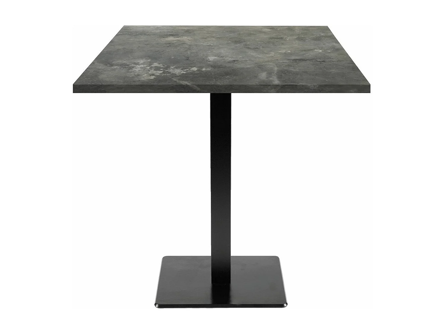 Table 70 x 70 cm - modèle Milan pierre métallisée