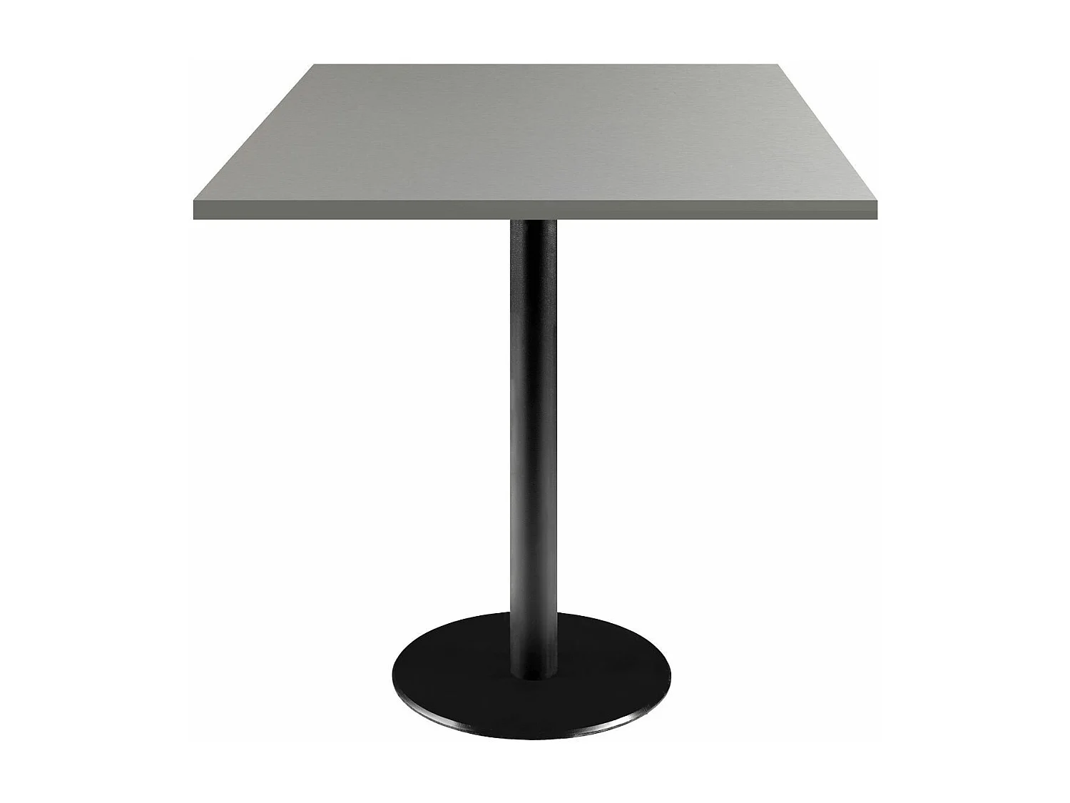 Table 70 x 70 cm - modèle Rome gris metallisé
