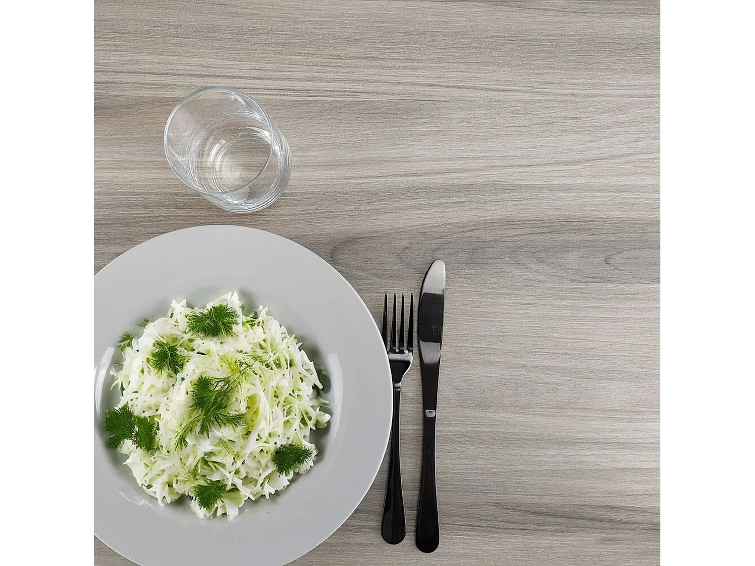 Table ronde Ø 70 cm - modèle Round pied blanc chêne tages