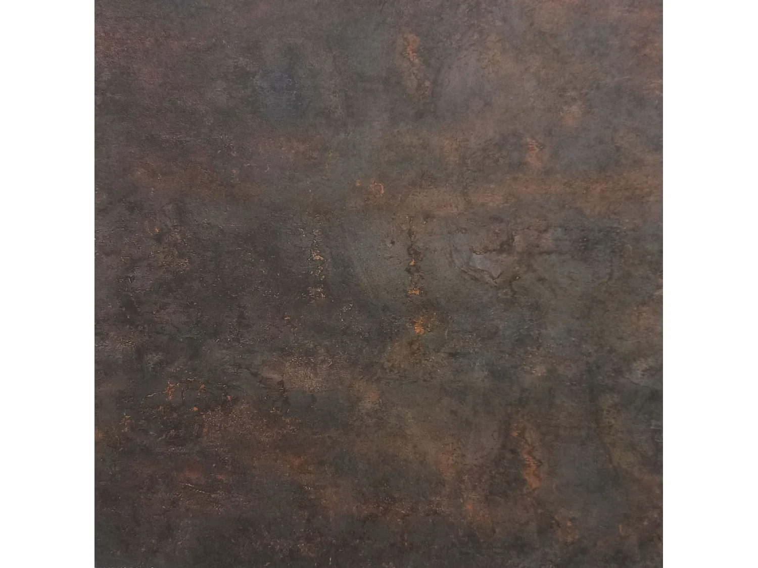 Table 70 x 70 cm Rome bistrot rouille